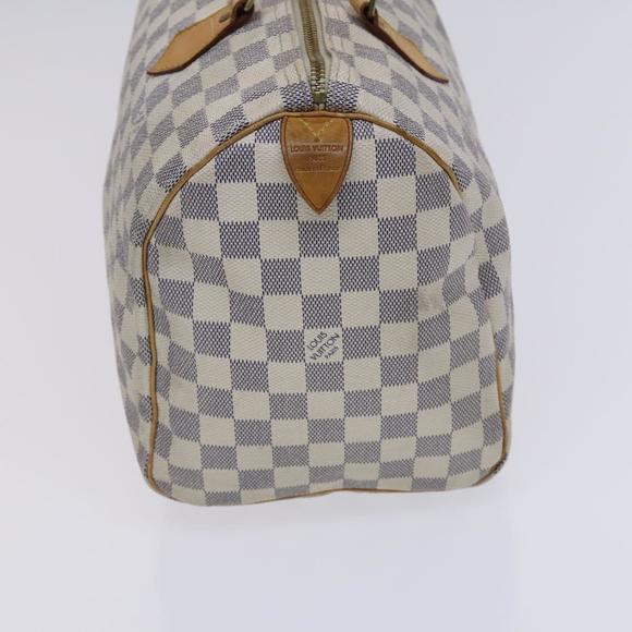 LOUIS VUITTON Damier Azur Speedy 30 Hand Bag N41533 LV Auth BD864 - Picture 5 of 16